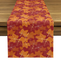 Fall Table Runner - Seasonal Fall Leaves