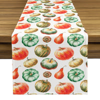 Fall Table Runner - Gourds Galore