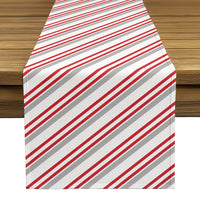 Christmas Table Runner - Christmas Peppermint Stripe