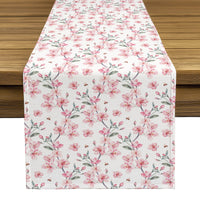 Spring Florals Table Runner - Pink Floral Blossom