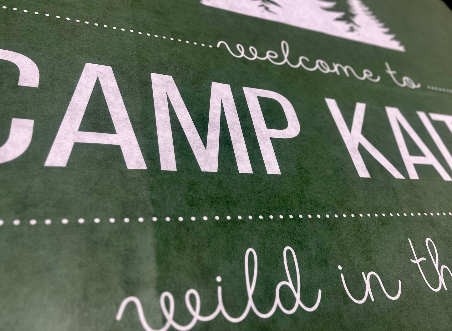 Custom Bachelorette Banner | Personalized Gift, Camp Flag or Backdrop for Glamping Bach Weekend | Multiple Sizes and Built-In Hang Ties