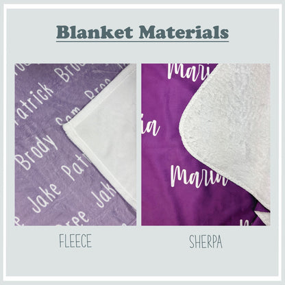 Personalized Name Blanket, Custom Name Blanket Allover, Baby/Girl/Boy/Adult Blanket, Custom Gift, Personalized Blanket, Personalized Gift