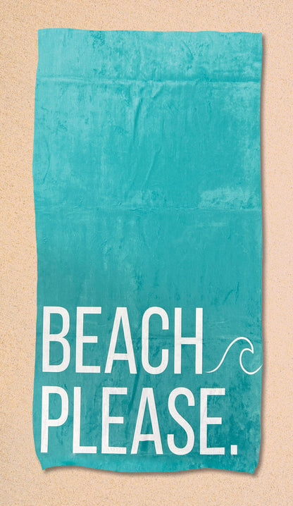 Personalized Beach Towel, Beach Please Towel, 30"x60" Beach Towel, Personalized Gift for Adults, Gift for Her