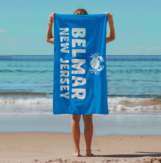 Personalized Beach Towel, Town Towel, Pool Towel, 30"x60" Beach Towel, Personalized Gift for Family, Personalized T