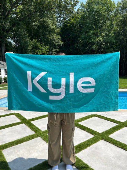 Personalized Beach Towel, Town Towel, Pool Towel, 30"x60" Beach Towel, Personalized Gift for Family, Personalized T