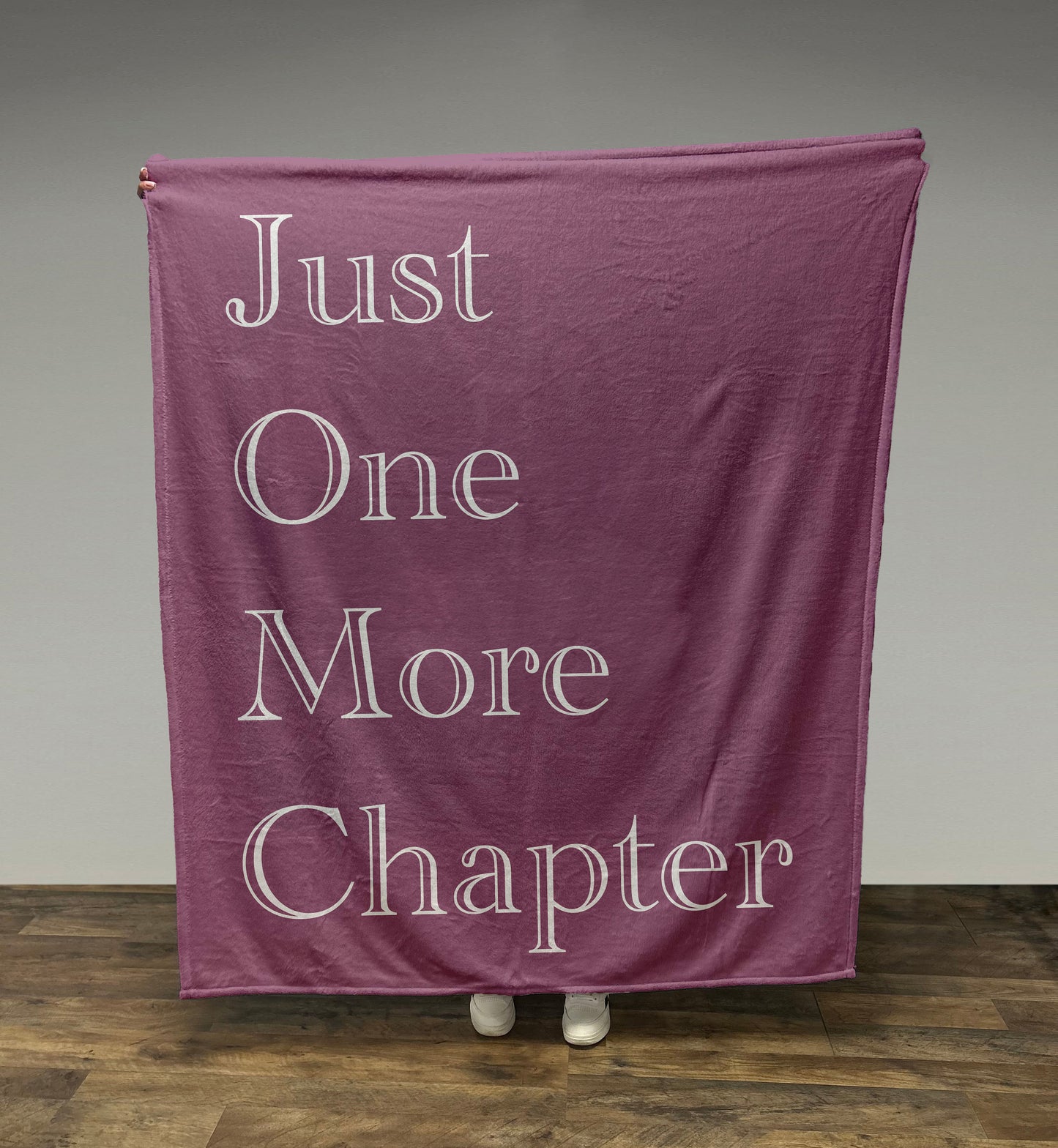 Just One More Chapter Blanket, Girl Blanket Gift, Book Lovers Gift, Kids Blanket, Personalized Gift, Gift for Her, Gift For Book Lovers