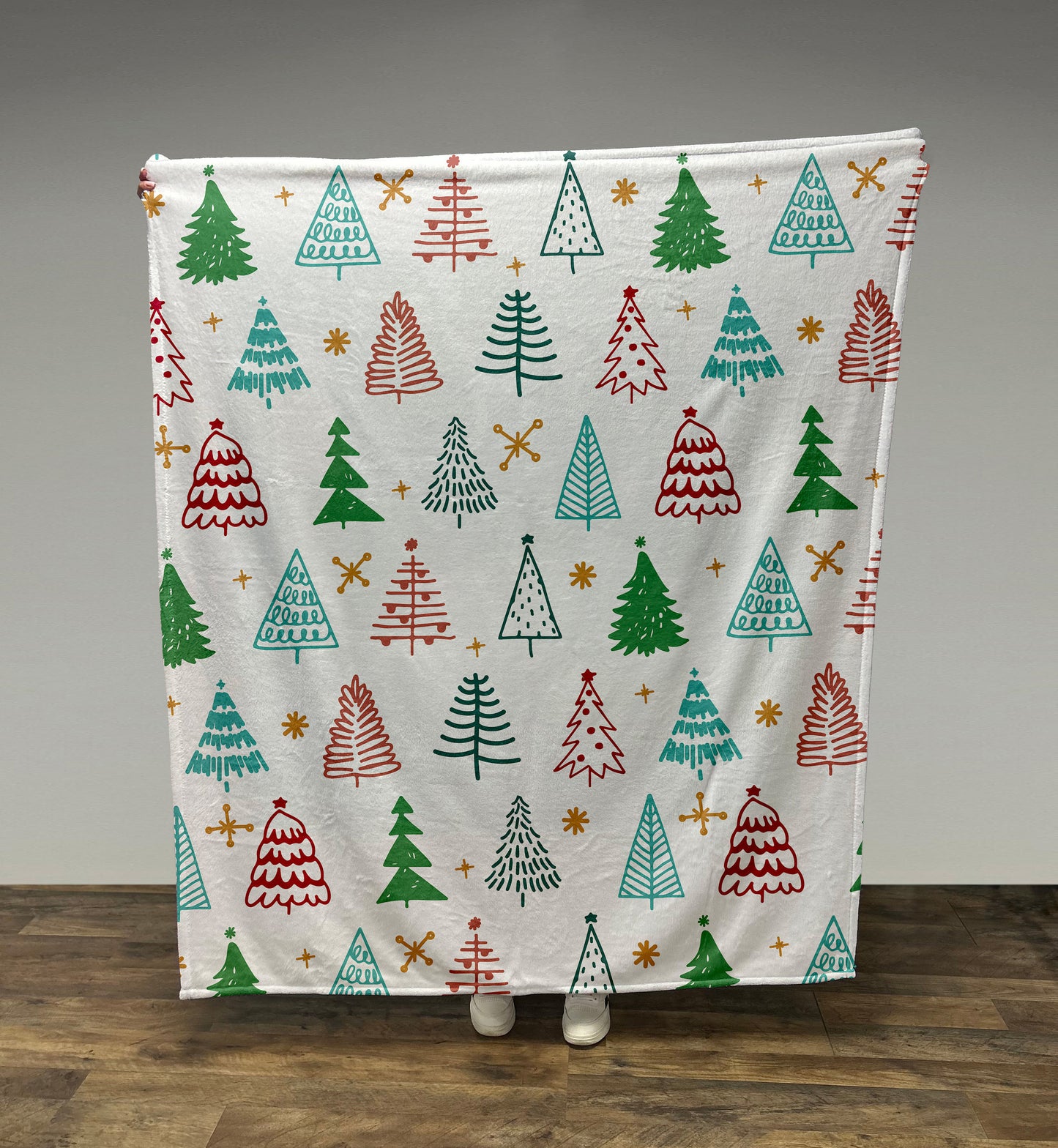 Christmas Trees Blanket, Fleece/Sherpa, Custom Gift, Personalized Blanket, Christmas Decor, Holiday Gift, Holiday Decor, Christmas Gift